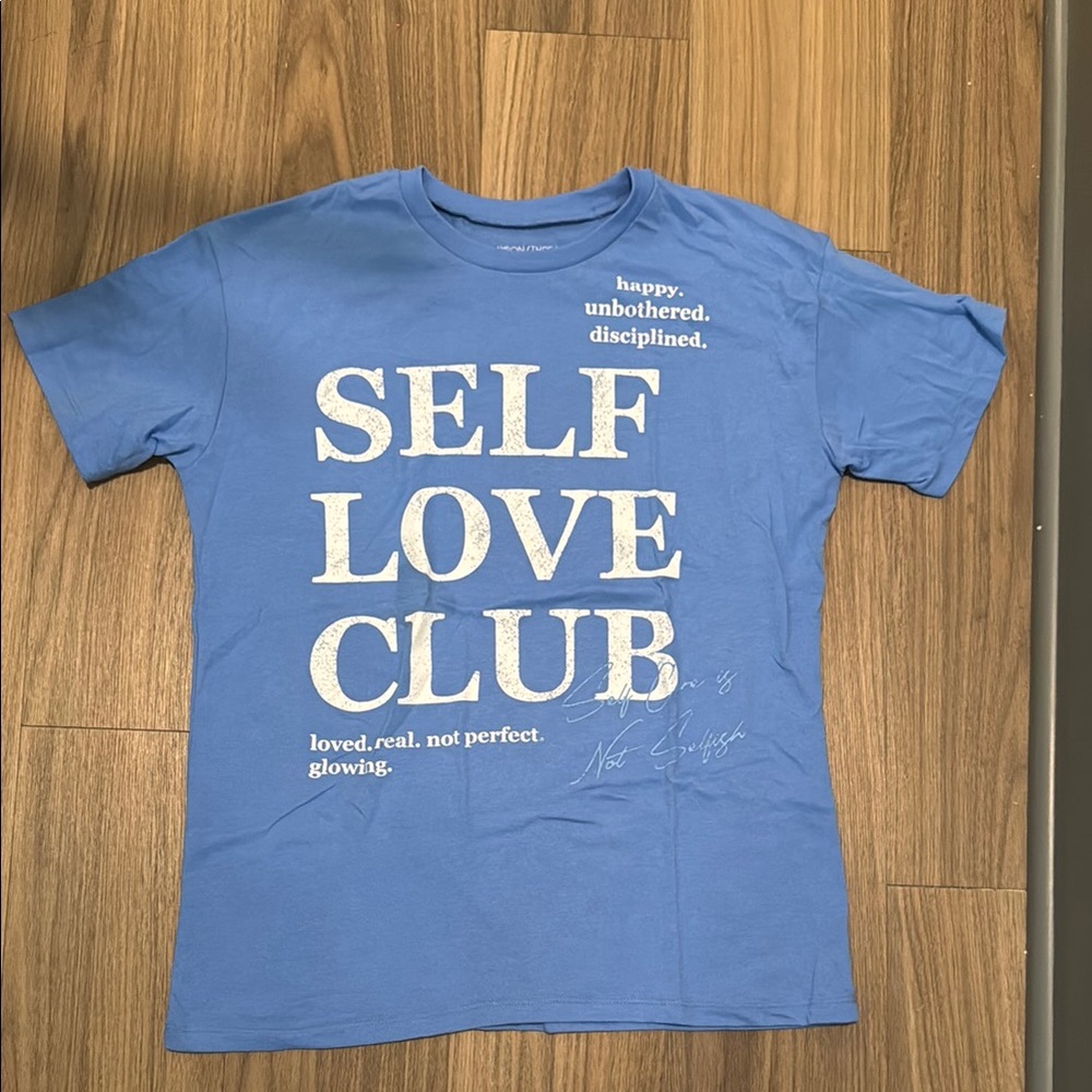Blue 'Self Love Club' T-Shirt